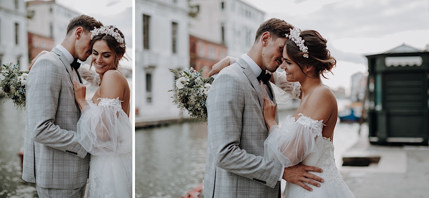 Venedig Elopement Inspiration, Brautpaar, Fashionista, Details