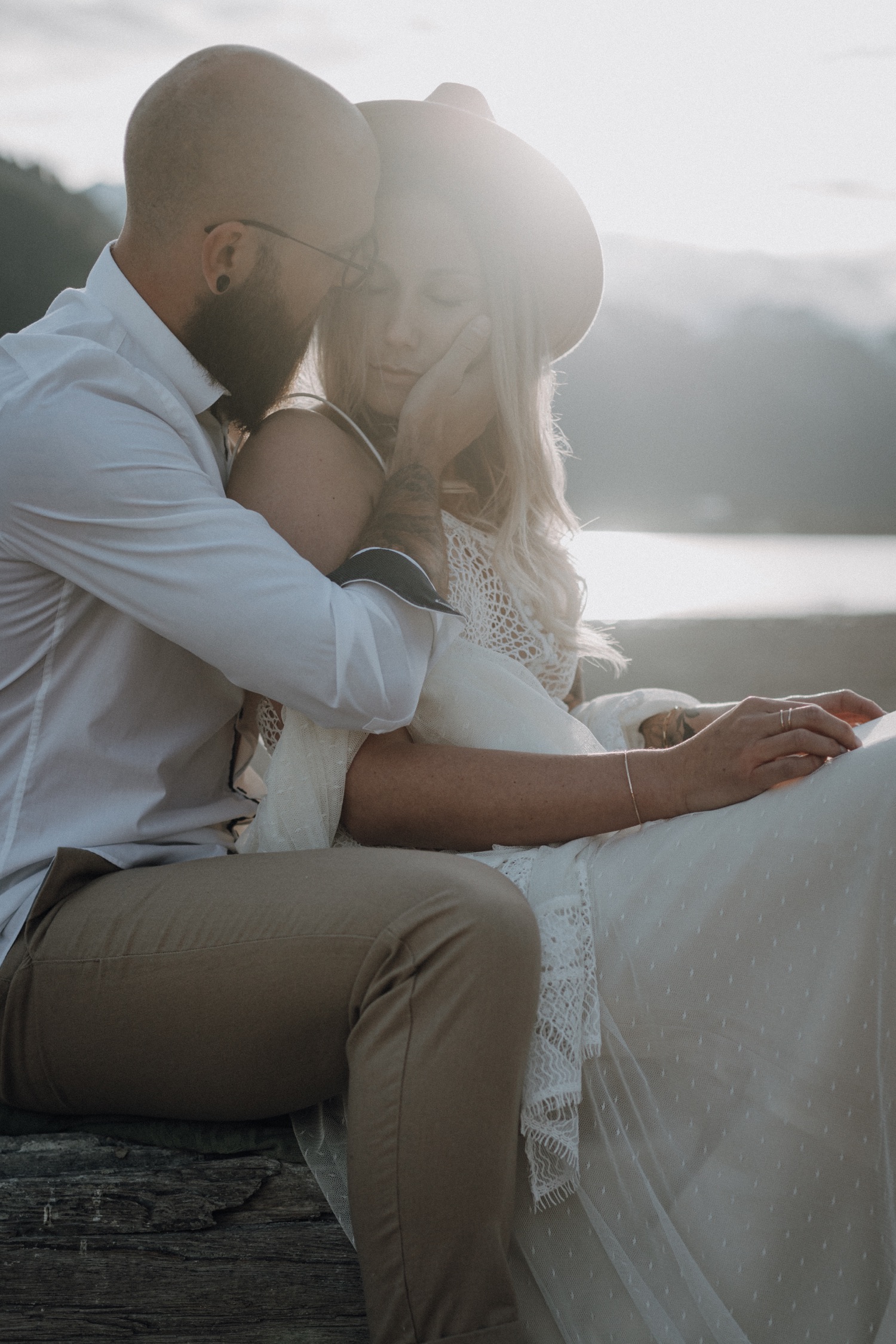 Elopement in Tirol, Achensee, Paarshooting, Sonnenuntergang, Emotionen