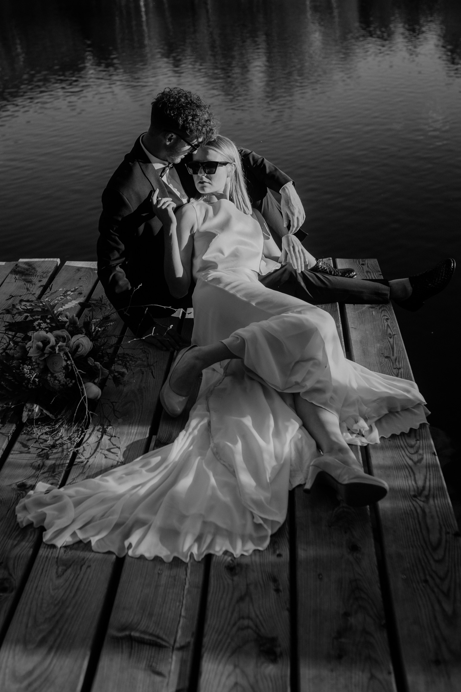 Hochzeit am Lanser See, Brautpaar, Shooting, Vogue