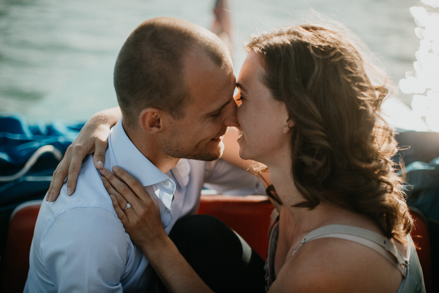 Verlobungsshooting, Engagement, Mondsee, Salzburg, Sonnenuntergang