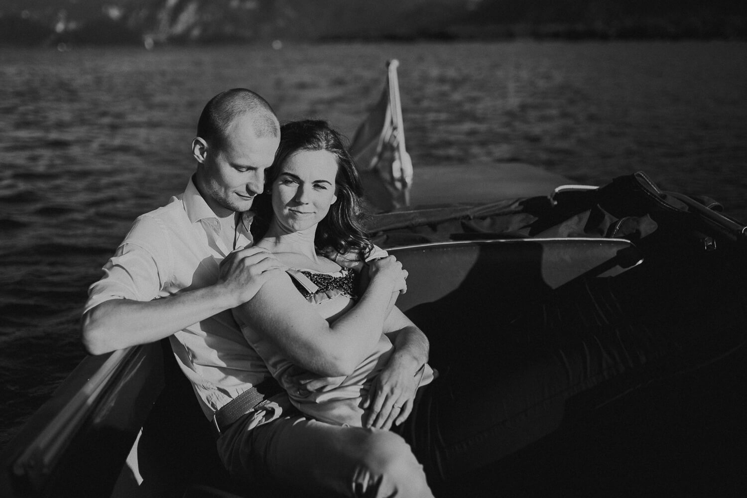 Verlobungsshooting, Engagement, Mondsee, Salzburg, Sonnenuntergang