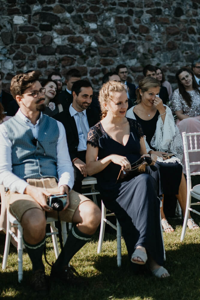 Hochzeit in Südtirol auf Schloss Freudenstein bei Meran, Emotionen, Freudentränen