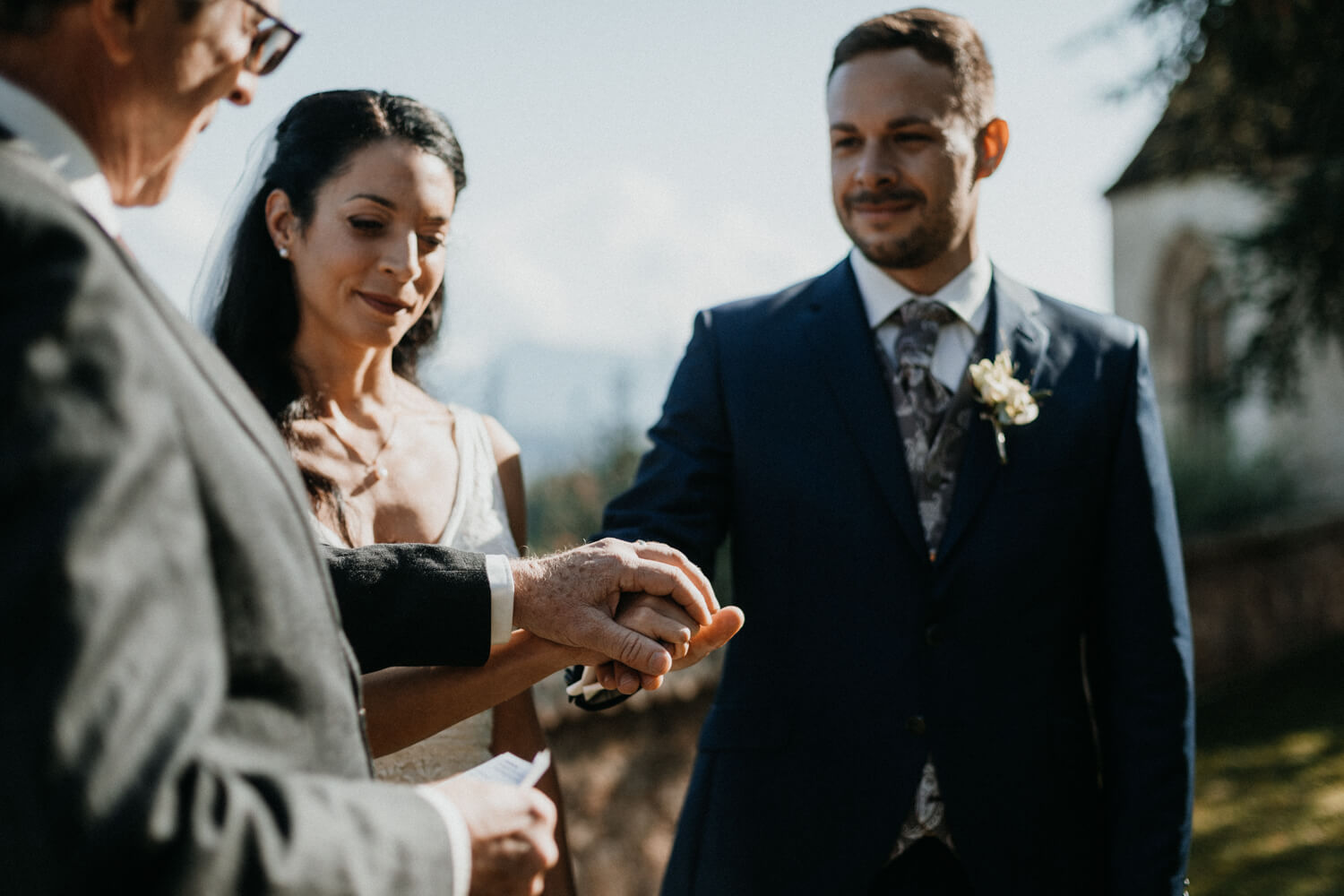 Hochzeit in Südtirol auf Schloss Freudenstein bei Meran, Eheversprechen