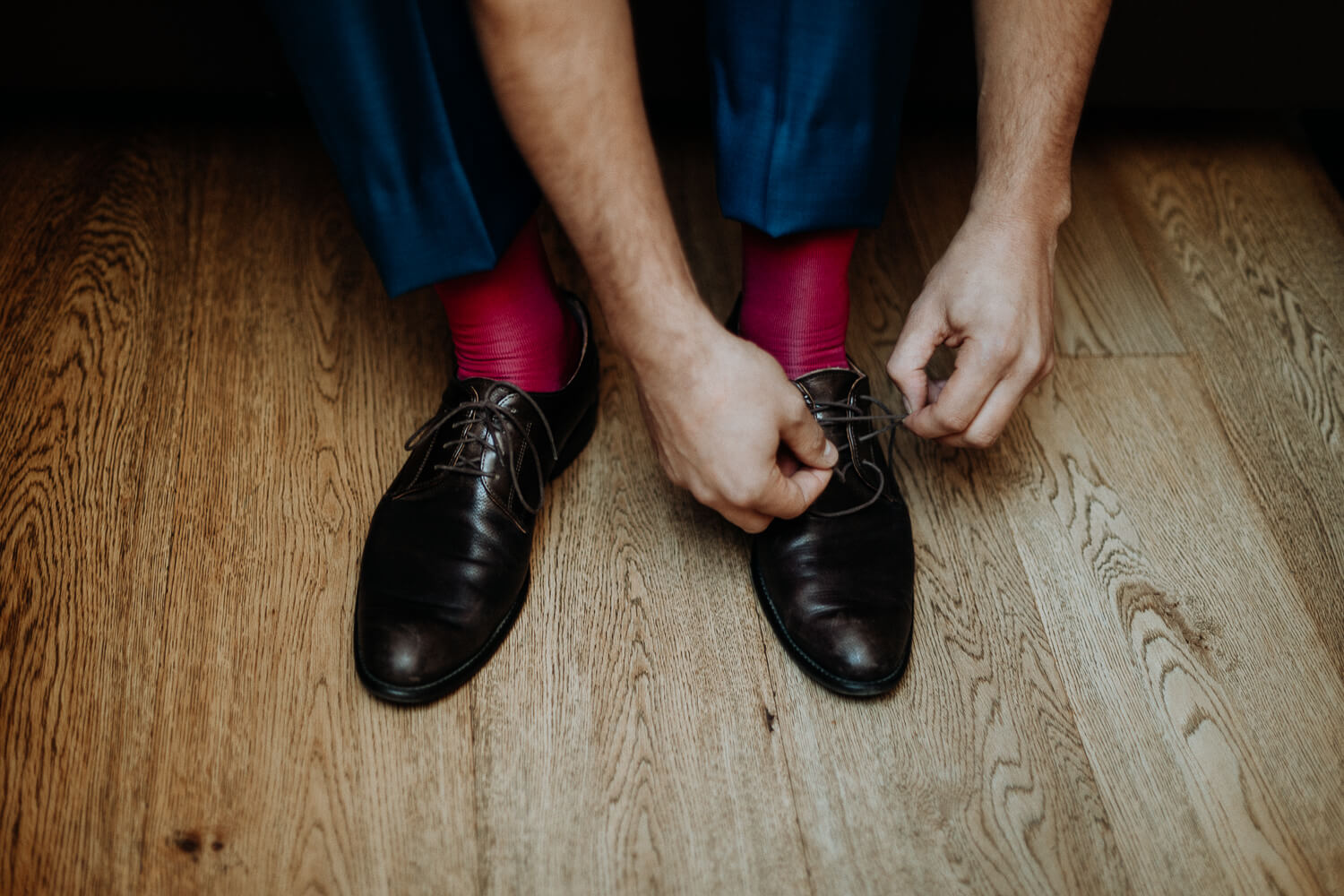 Getting Ready, Bräutigam, Schuhe, Details