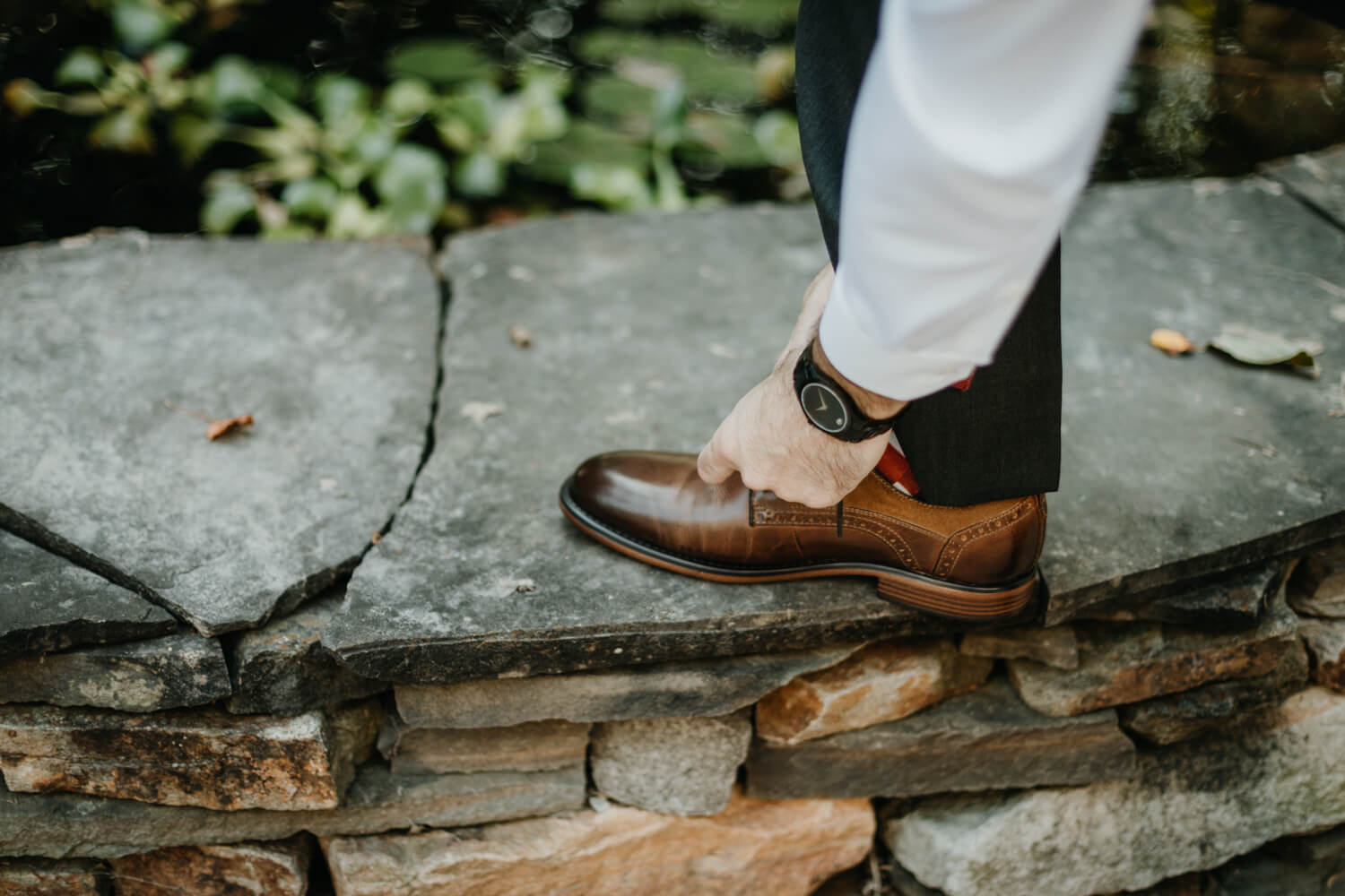 Getting Ready, Bräutigam, Details, Socken, Schuhe 