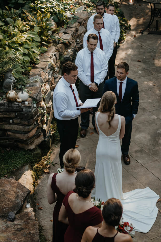 Gartenhochzeit, Hochzeit USA, freie Trauung