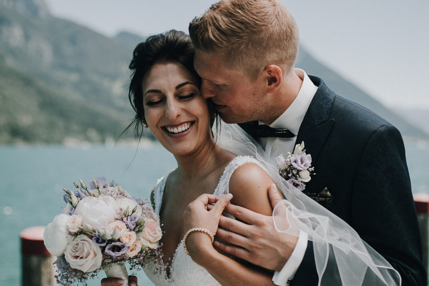 Hochzeit am Achensee, Brautpaar, Shooting