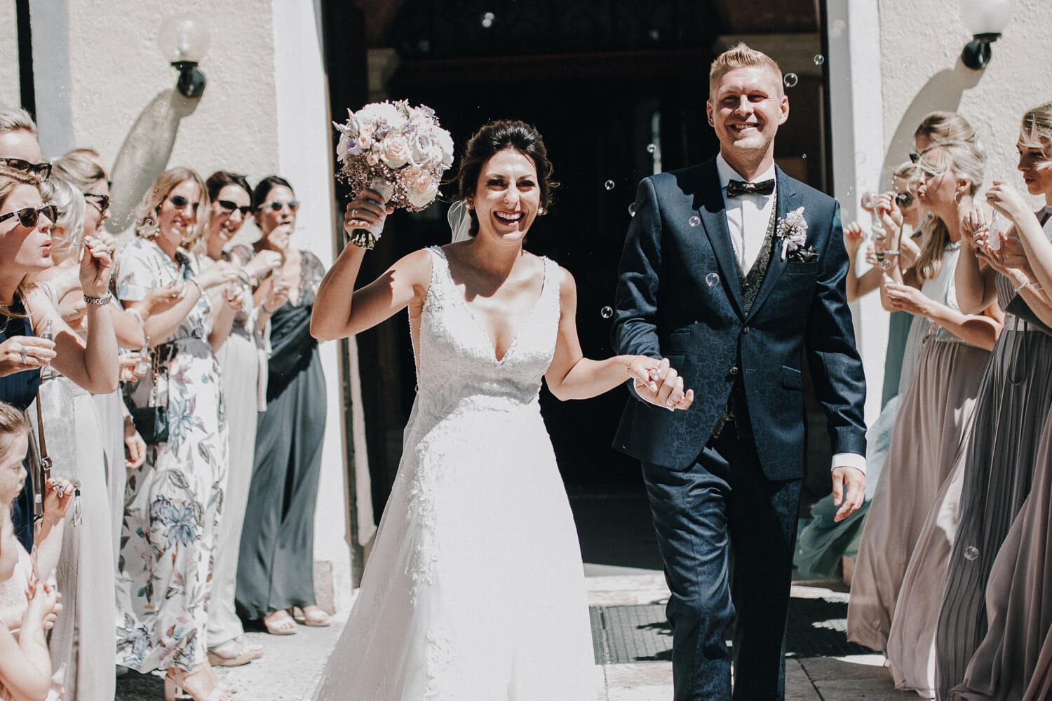 Hochzeit am Achensee, Brautpaar, Kirche