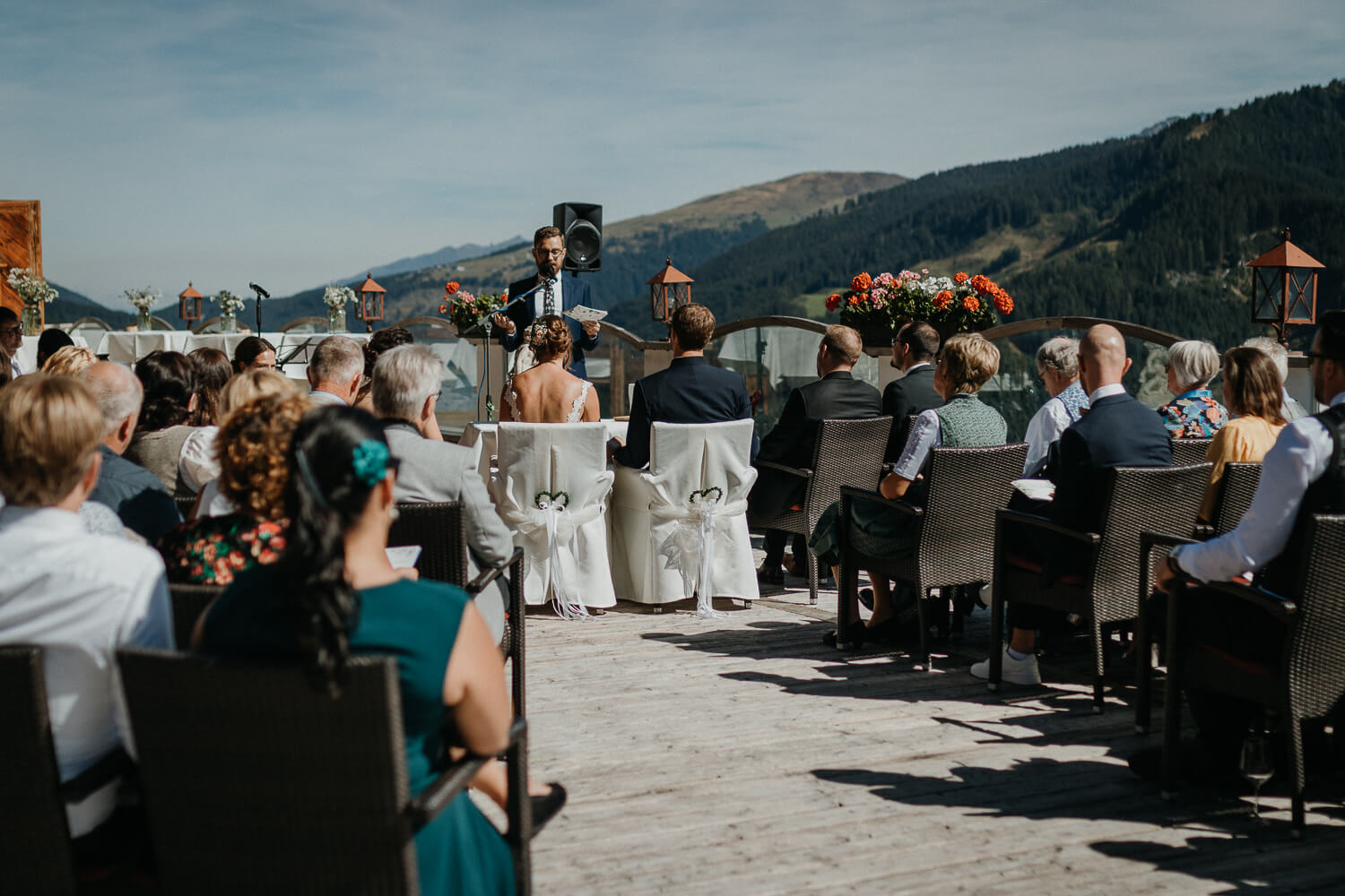 Hochzeit auf der Rösslalm im Zillertal, freie Trauung