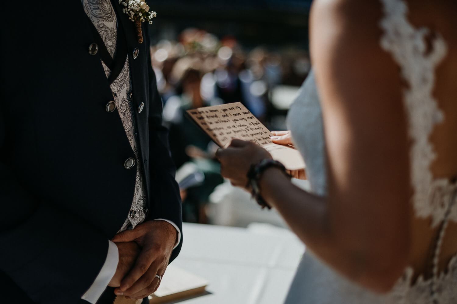 Hochzeit auf der Rösslalm im Zillertal, freie Trauung, Emotionen, Eheversprechen