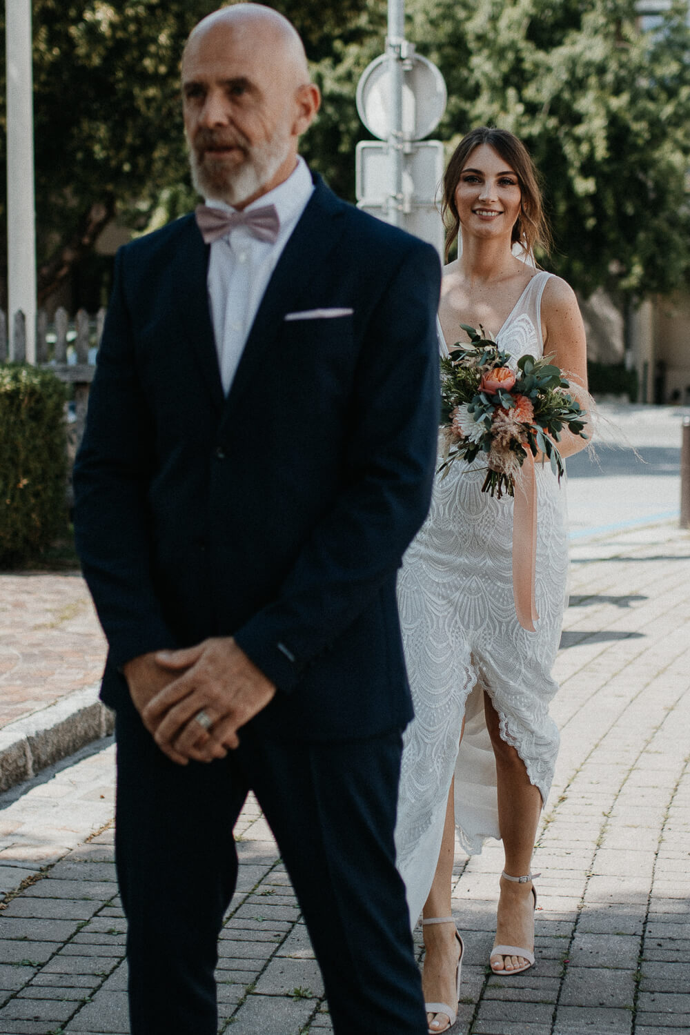 Sarah und Lukas, Hochzeit, freie Trauung, Glaserhof Gnadenwald, First Look