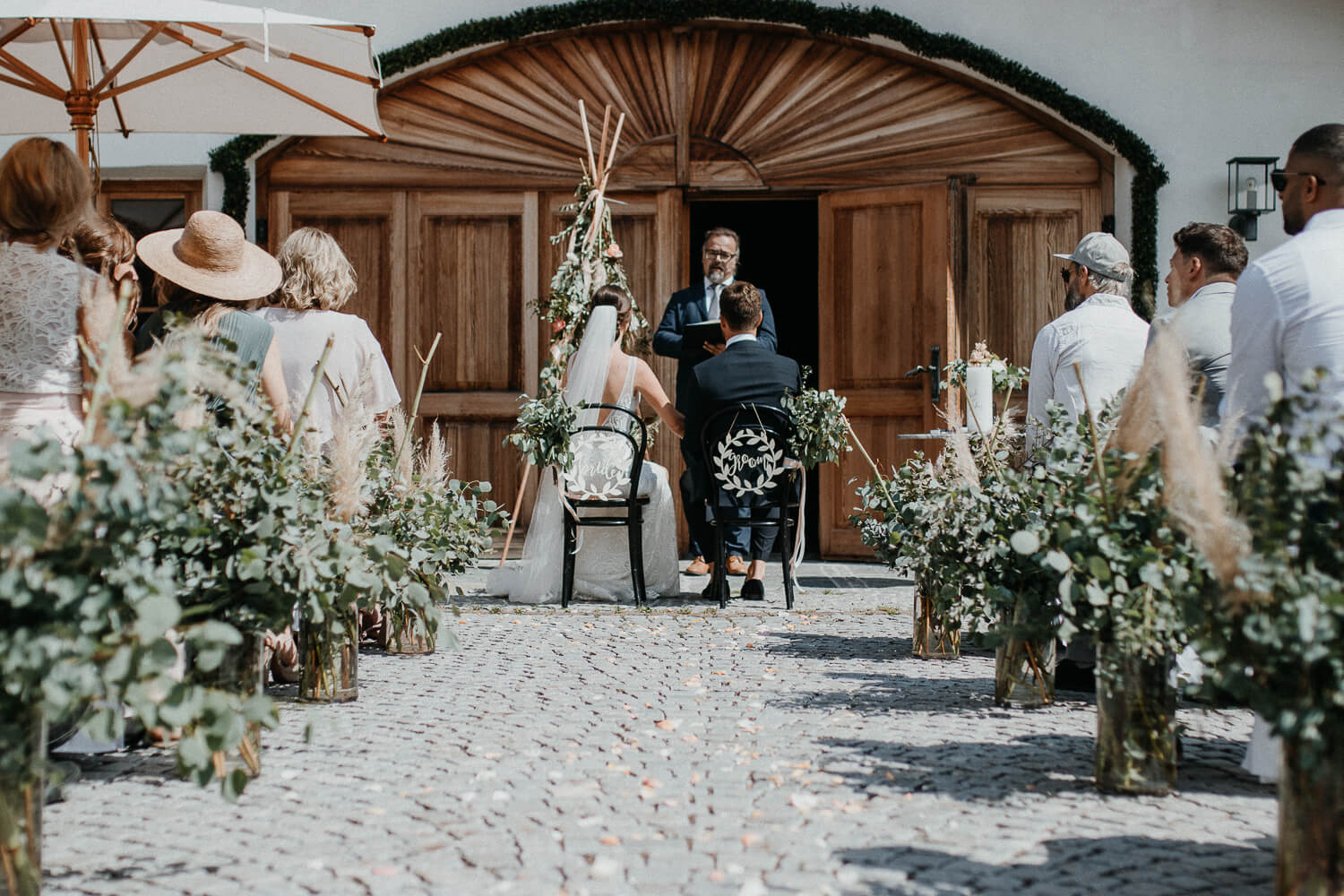 Sarah und Lukas, Hochzeit, freie Trauung, Glaserhof Gnadenwald