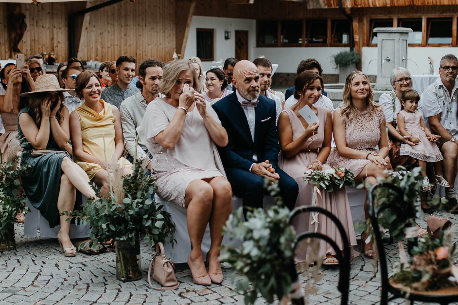 Sarah und Lukas, Hochzeit, freie Trauung, Glaserhof Gnadenwald, Emotionen