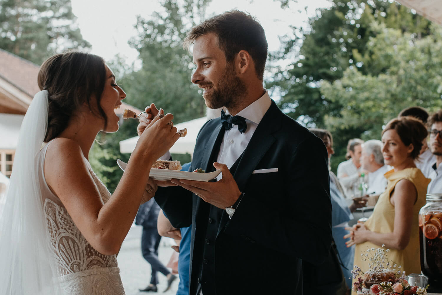 Sarah und Lukas, Hochzeit, freie Trauung, Glaserhof Gnadenwald, Kuchen, Hochzeitstorte