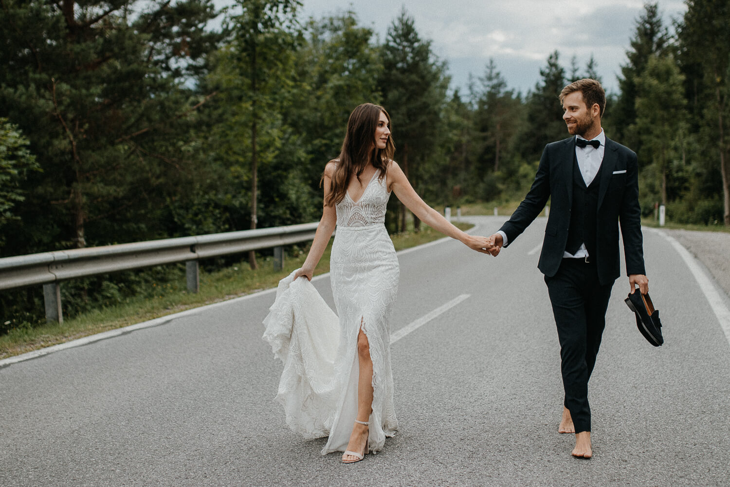 Sarah und Lukas, Hochzeit, freie Trauung, Glaserhof Gnadenwald, Brautpaar, Shooting